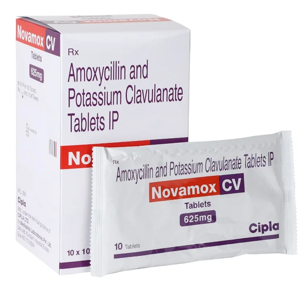 Novamox CV 625 mg Tablet 10's