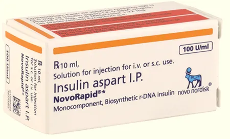 Novorapid 100IU Injection 10 ml