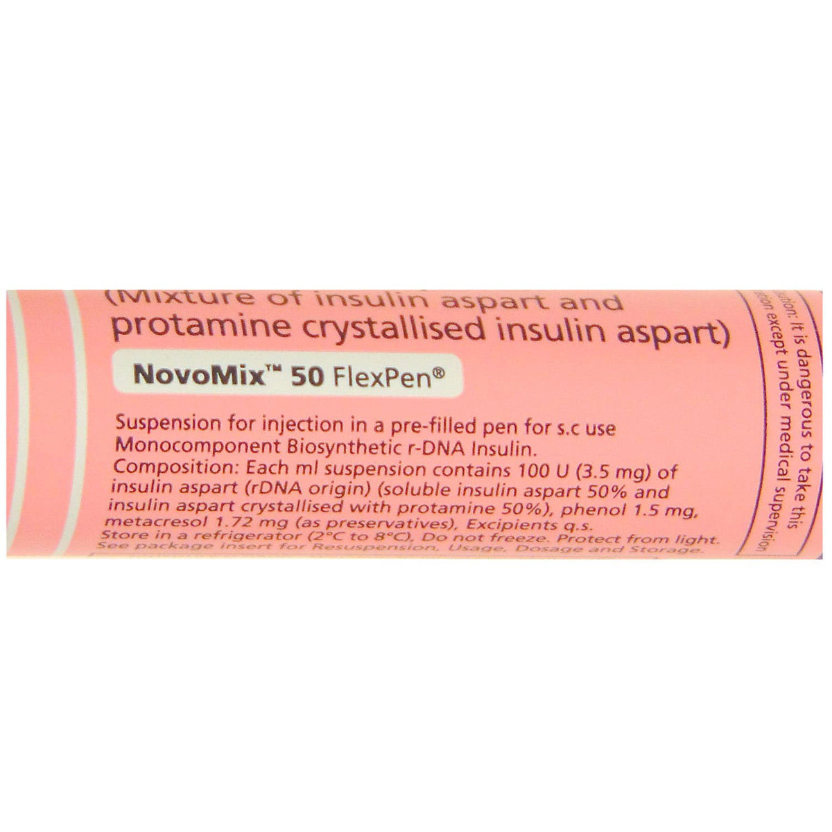 Novomix 50 Flexpen 100IU/ml Suspension for Injection 3 ml, Pack of 1 Novomix 50 Flexpen 100IU/ml Suspension for Injection 3 ml, Pack of 1