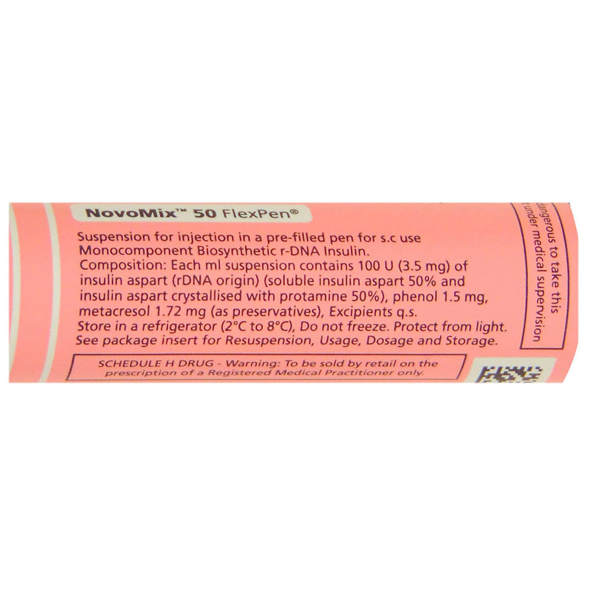 Novomix 50 Flexpen 100IU/ml Suspension for Injection 3 ml, Pack of 1 Novomix 50 Flexpen 100IU/ml Suspension for Injection 3 ml, Pack of 1
