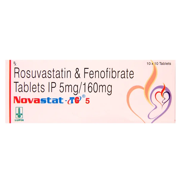 Novastat TG 5 Tablet 10's, Pack of 10