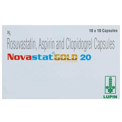 Novastat Gold 20 Capsule 10's, Pack of 10 CapsuleS