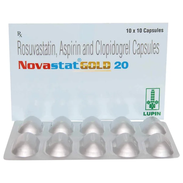 Novastat Gold 20 Capsule 10's