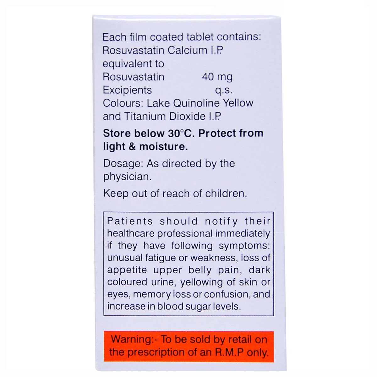Novastat 40 mg Tablet 15's, Pack of 15 TABLETS Novastat 40 mg Tablet 15's, Pack of 15 TABLETS
