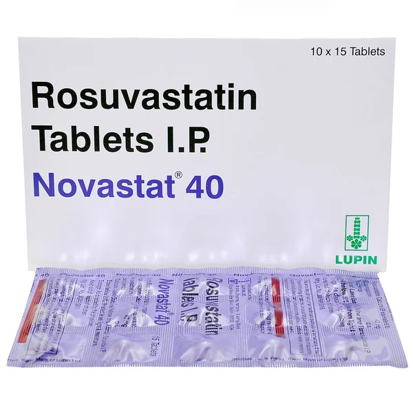 Novastat 40 mg Tablet 15's, Pack of 15 TABLETS