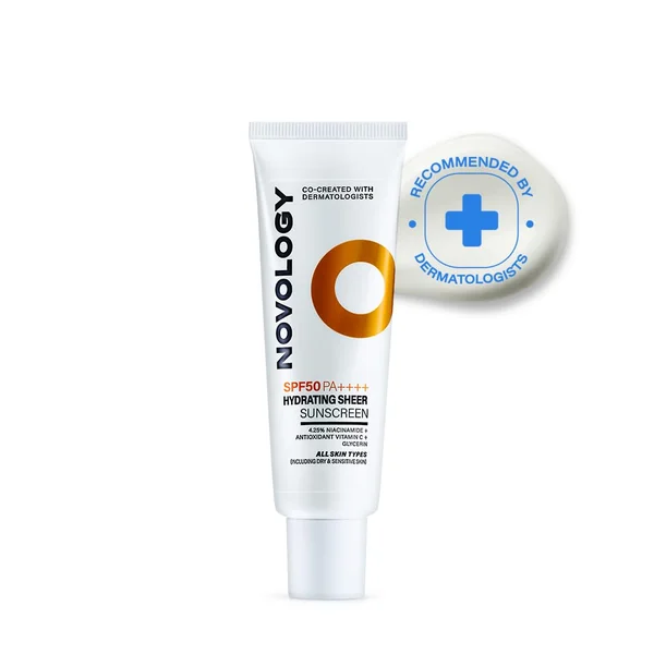 Novology SPF 50 PA++++ Hydrating Sheer Sunscreen, 50 gm