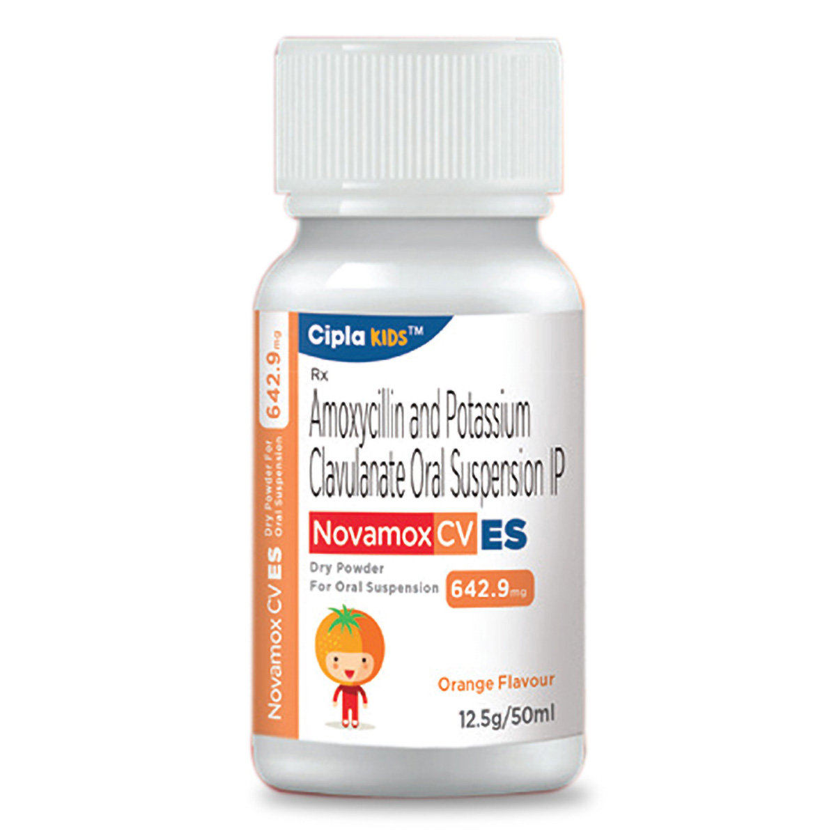 Novamox CV ES Orange paediatric Oral Suspension 50 ml, Pack of 1 ORAL SUSPENSION Novamox CV ES Orange paediatric Oral Suspension 50 ml, Pack of 1 ORAL SUSPENSION