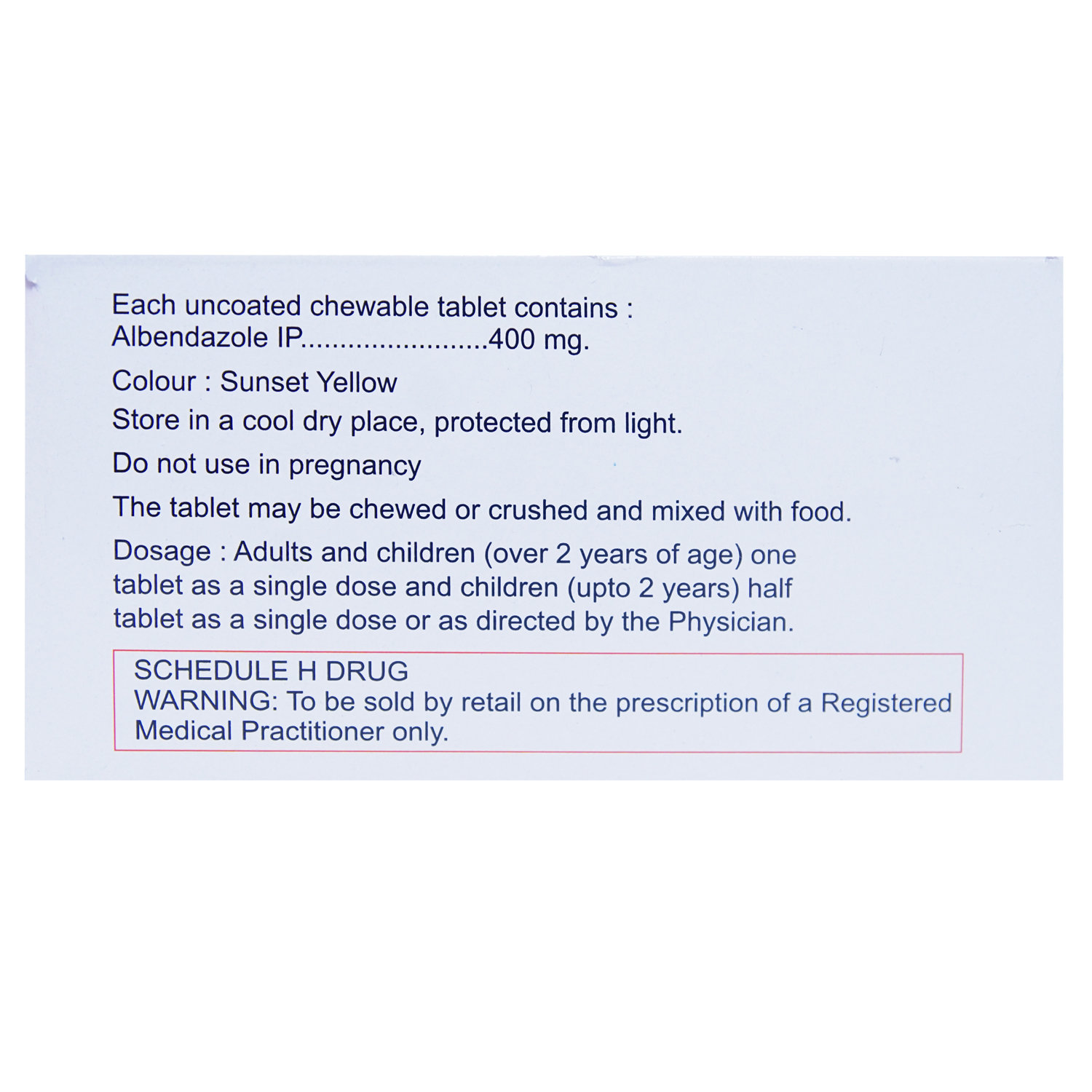 Noworm Tablet 1's, Pack of 1 TABLET Noworm Tablet 1's, Pack of 1 TABLET