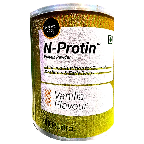 N-Protin Vanilla Flavour Protein Powder, 200 gm Tin