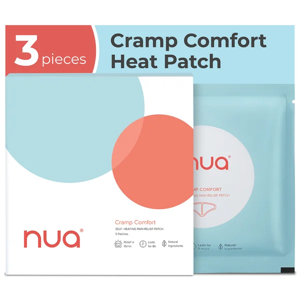 Nua Cramp Comfort Heat Patch, 3 Count, Pack of 1