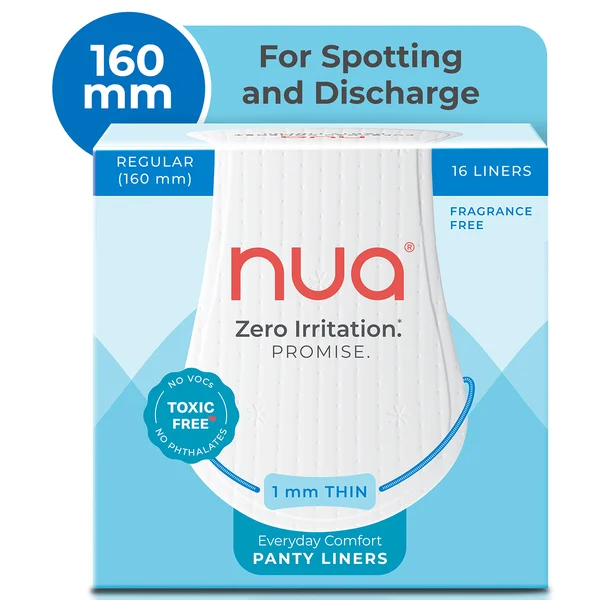 Nua Ultra-Safe Everyday Panty Liners, 16 Count, Pack of 1