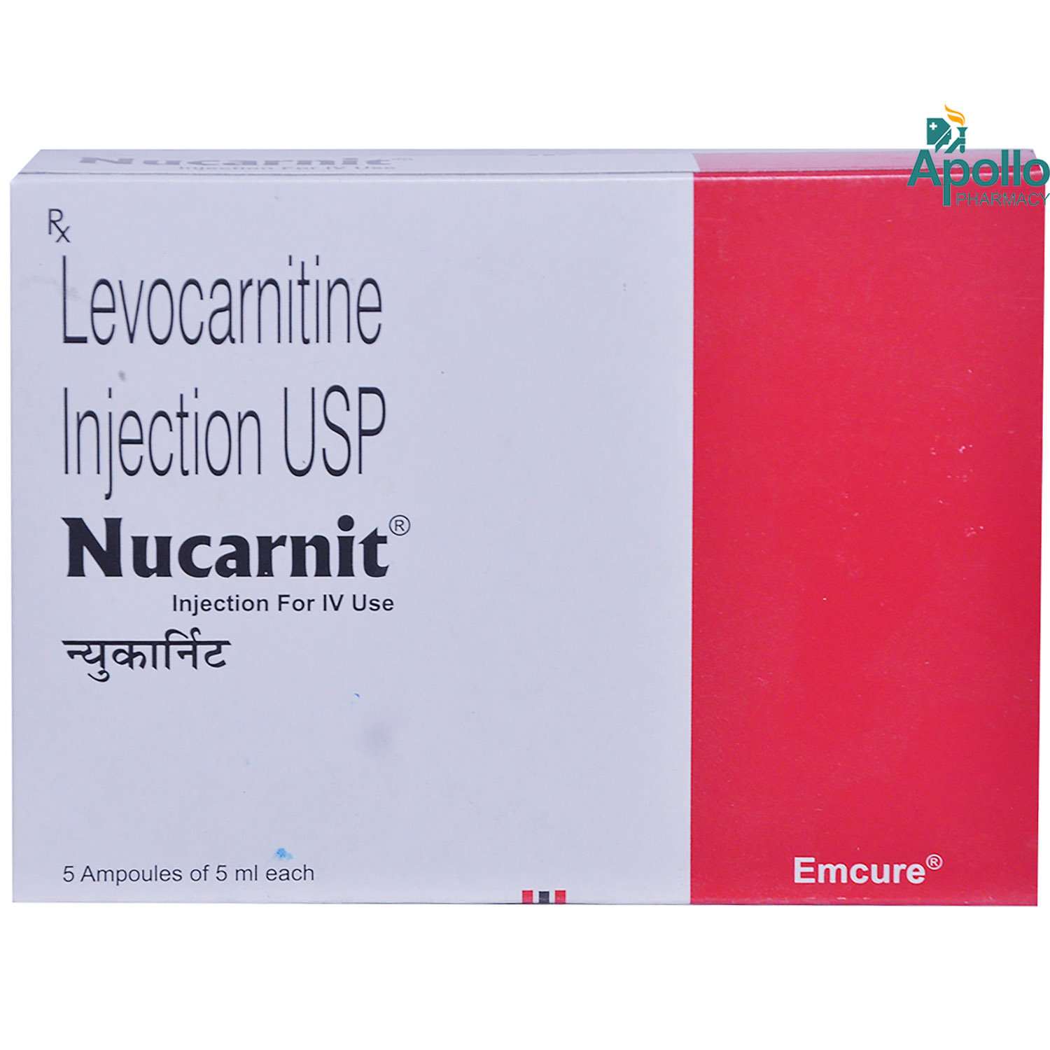 Nucarnit Injection 5 ml, Pack of 1 Injection Nucarnit Injection 5 ml, Pack of 1 Injection