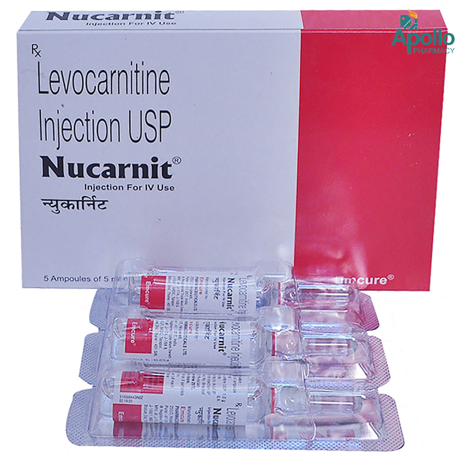 Nucarnit Injection 5 ml, Pack of 1 Injection Nucarnit Injection 5 ml, Pack of 1 Injection