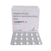 Nugliptin M 500/50mg Tablet 15's, Pack of 15 TabletS
