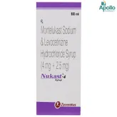 Nukast-4 Syrup 60 ml, Pack of 1 SYRUP