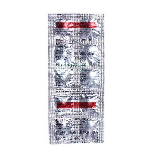 Nulong-OL 40 Tablet 10's, Pack of 10 TabletS