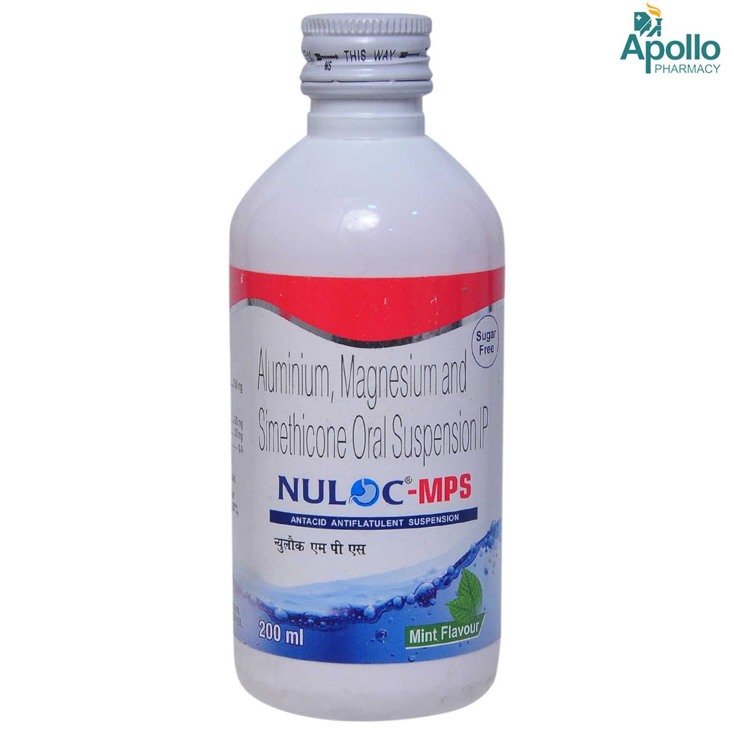 Buy Nuloc-Mps Sugar Free Mint Suspension 200 ml Online