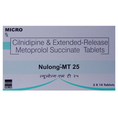 Nulong-MT 25/10 mg Tablet 10's, Pack of 10 TabletS