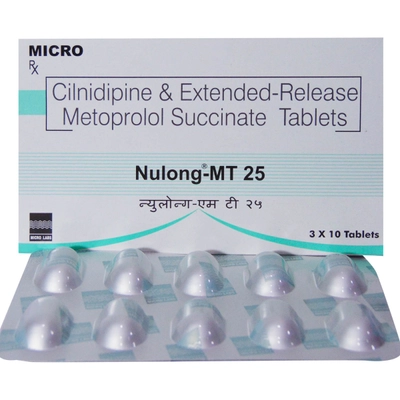 Nulong-MT 25/10 mg Tablet 10's, Pack of 10 TabletS