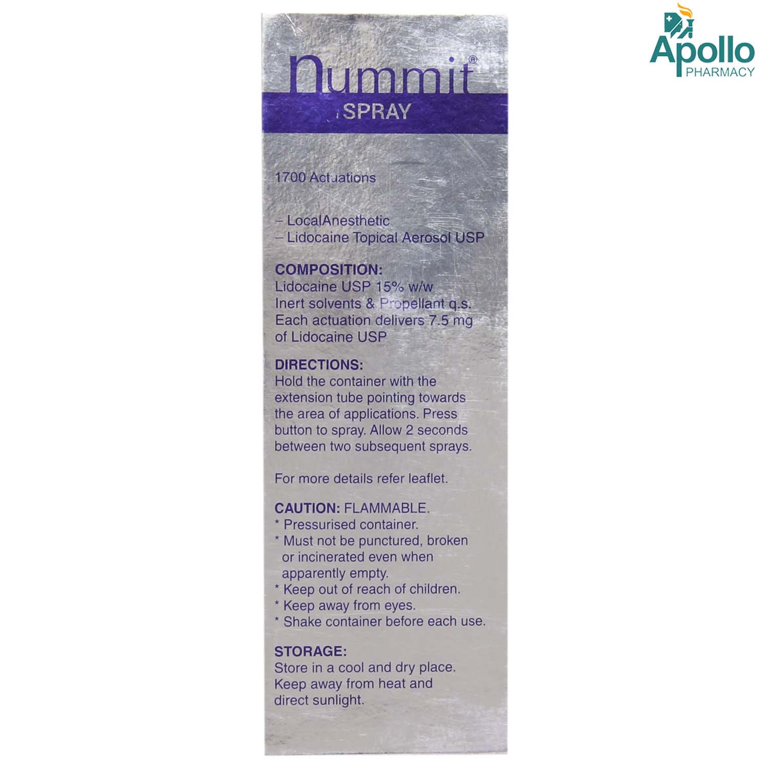 Nummit Spray 100ml Price, Uses, Side Effects, Composition - Apollo Pharmacy