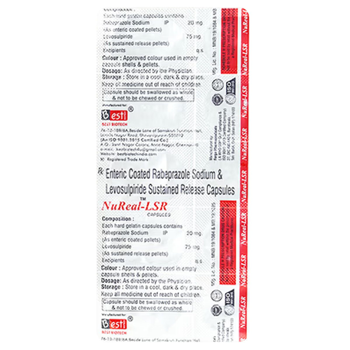 Nureal-LSR Capsule 10's, Pack of 10 Nureal-LSR Capsule 10's, Pack of 10