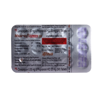 Nuro Beta Plus 20 Tablet 15's, Pack of 15 TABLETS