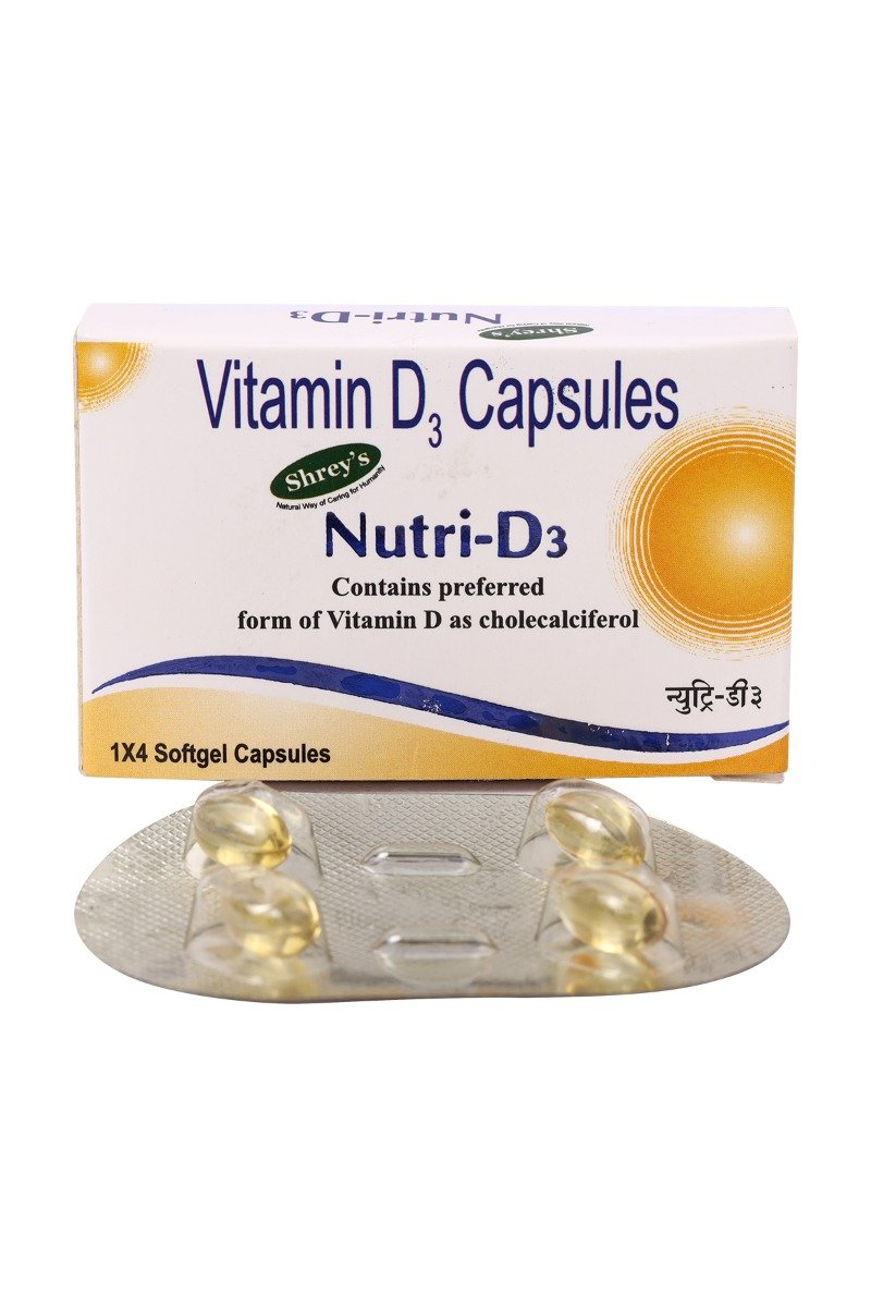 Nutri-D3 Capsule 4's, Pack of 4 Nutri-D3 Capsule 4's, Pack of 4