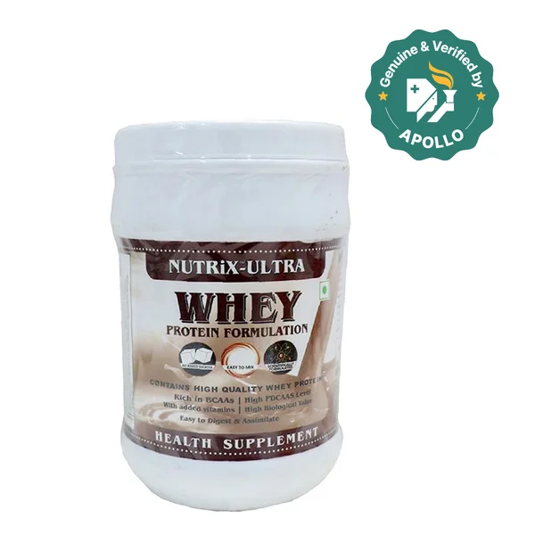 Nutrix Ultra Whey Protein Powder, 500 gm, Pack of 1