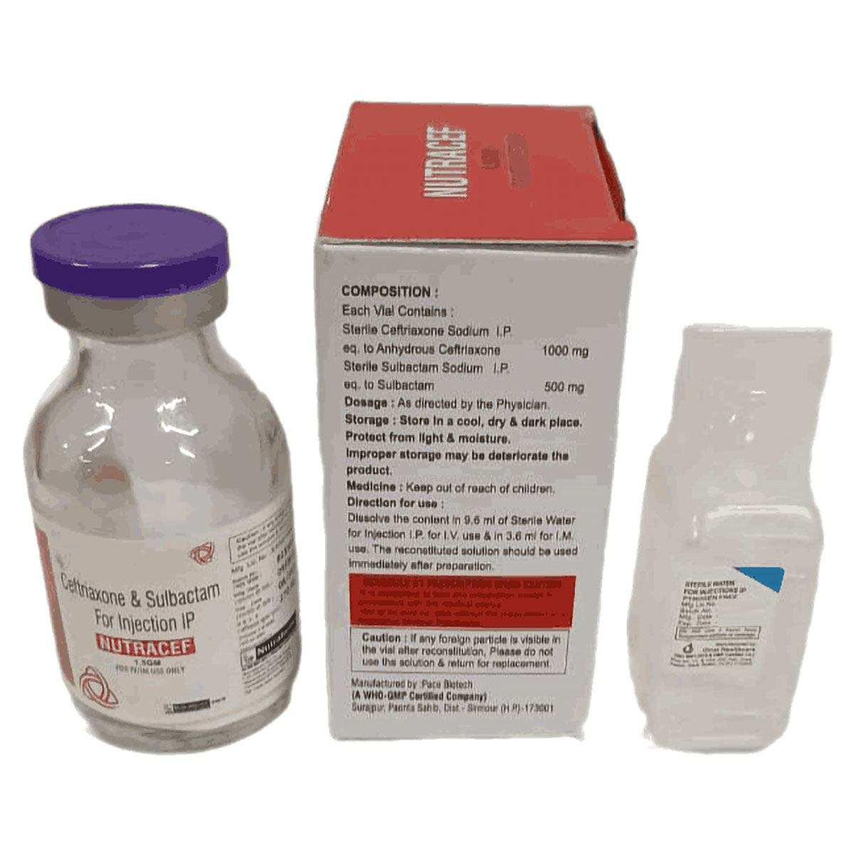 Nutracef 1.5 gm Injection 1's, Pack of 1 Nutracef 1.5 gm Injection 1's, Pack of 1