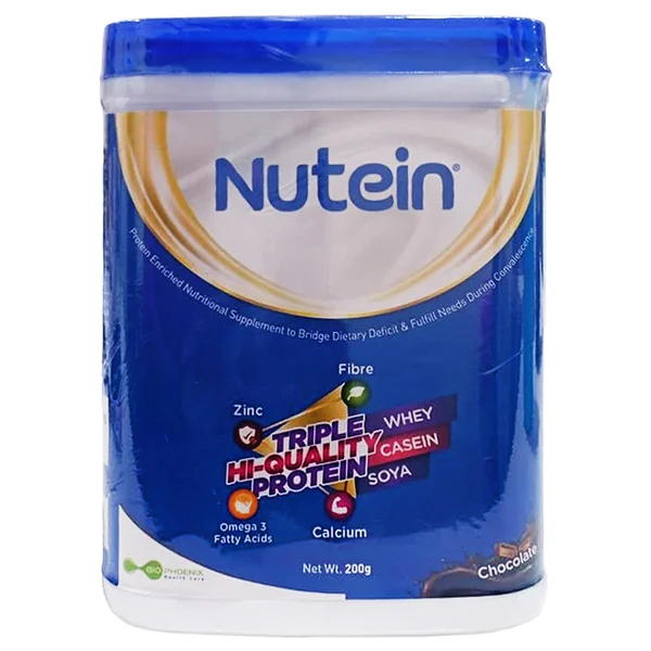 Nutein Triple Hi-Quality Protein Chocolate Flavour Powder, 200 gm, Pack of 1