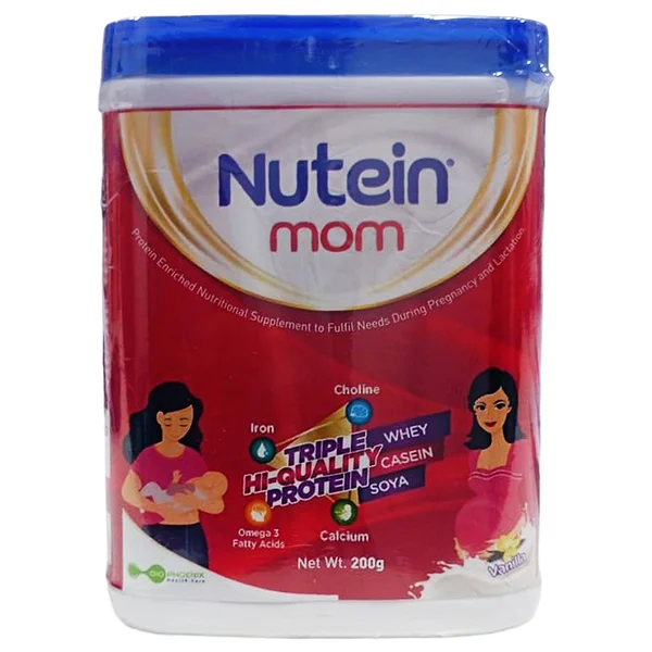 Nutein Mom Triple Hi-Quality Protein Vannila Powder, 200 gm