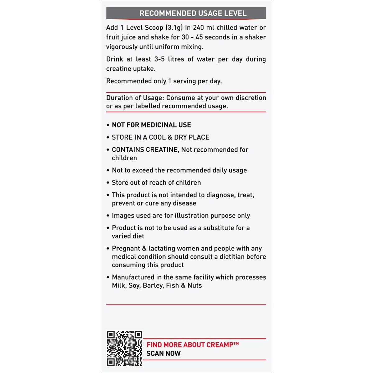 MuscleBlaze Creatine Monohydrate CreAMP Unflavoured Powder, 250 gm, Pack of 1 MuscleBlaze Creatine Monohydrate CreAMP Unflavoured Powder, 250 gm, Pack of 1