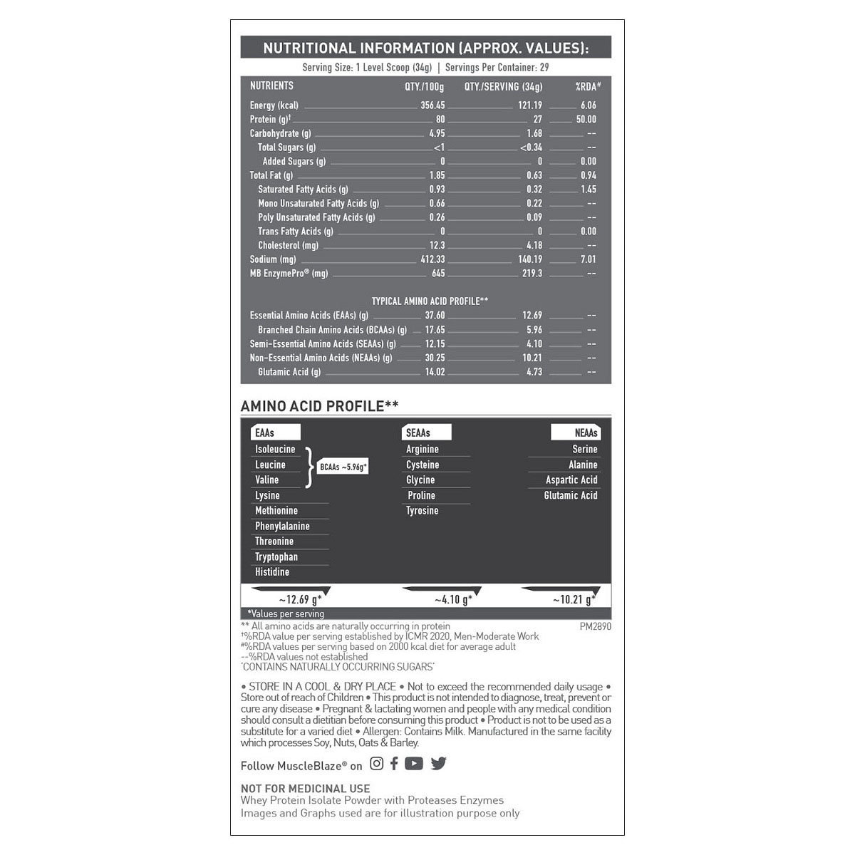 MuscleBlaze Biozyme Iso-Zero Low Carb Ice Cream Chocolate Flavour Powder, 1 kg, Pack of 1 MuscleBlaze Biozyme Iso-Zero Low Carb Ice Cream Chocolate Flavour Powder, 1 kg, Pack of 1