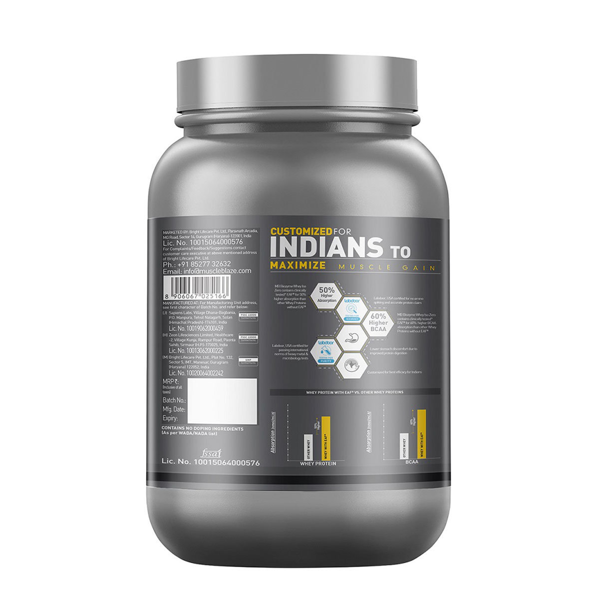 MuscleBlaze Biozyme Iso-Zero Low Carb Ice Cream Chocolate Flavour Powder, 1 kg, Pack of 1 MuscleBlaze Biozyme Iso-Zero Low Carb Ice Cream Chocolate Flavour Powder, 1 kg, Pack of 1