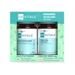 HK Vitals Fish Oil and Multivitamin (30 Tablets Each) Combo Pack | 1000mg Omega 3 with 180mg EPA & 120mg DHA | Enhances Energy, Immunity & Joints Health
