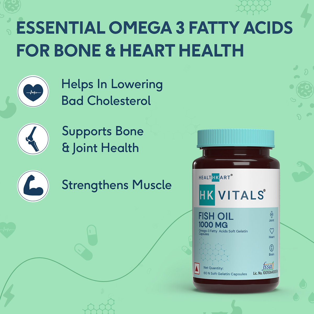 HealthKart HK Vitals Multivitamin and Fish Oil 1000mg Combo, (60 Multivitamin Tablets & 60 Fish Oil Capsules), Pack of 1 HealthKart HK Vitals Multivitamin and Fish Oil 1000mg Combo, (60 Multivitamin Tablets & 60 Fish Oil Capsules), Pack of 1