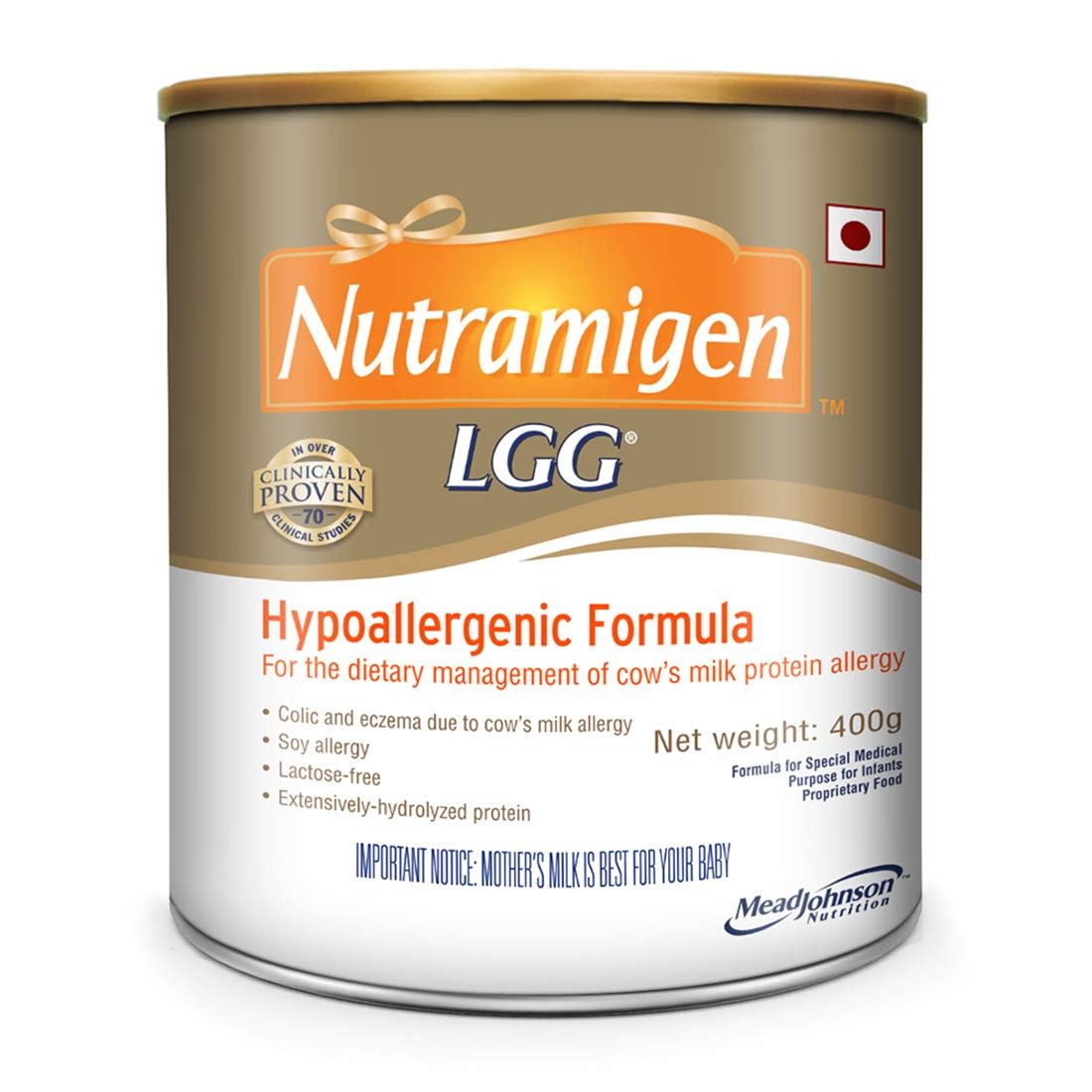 Nutramigen LGG Hypoallergenic Formula Powder, 400 gm , Pack of 1 