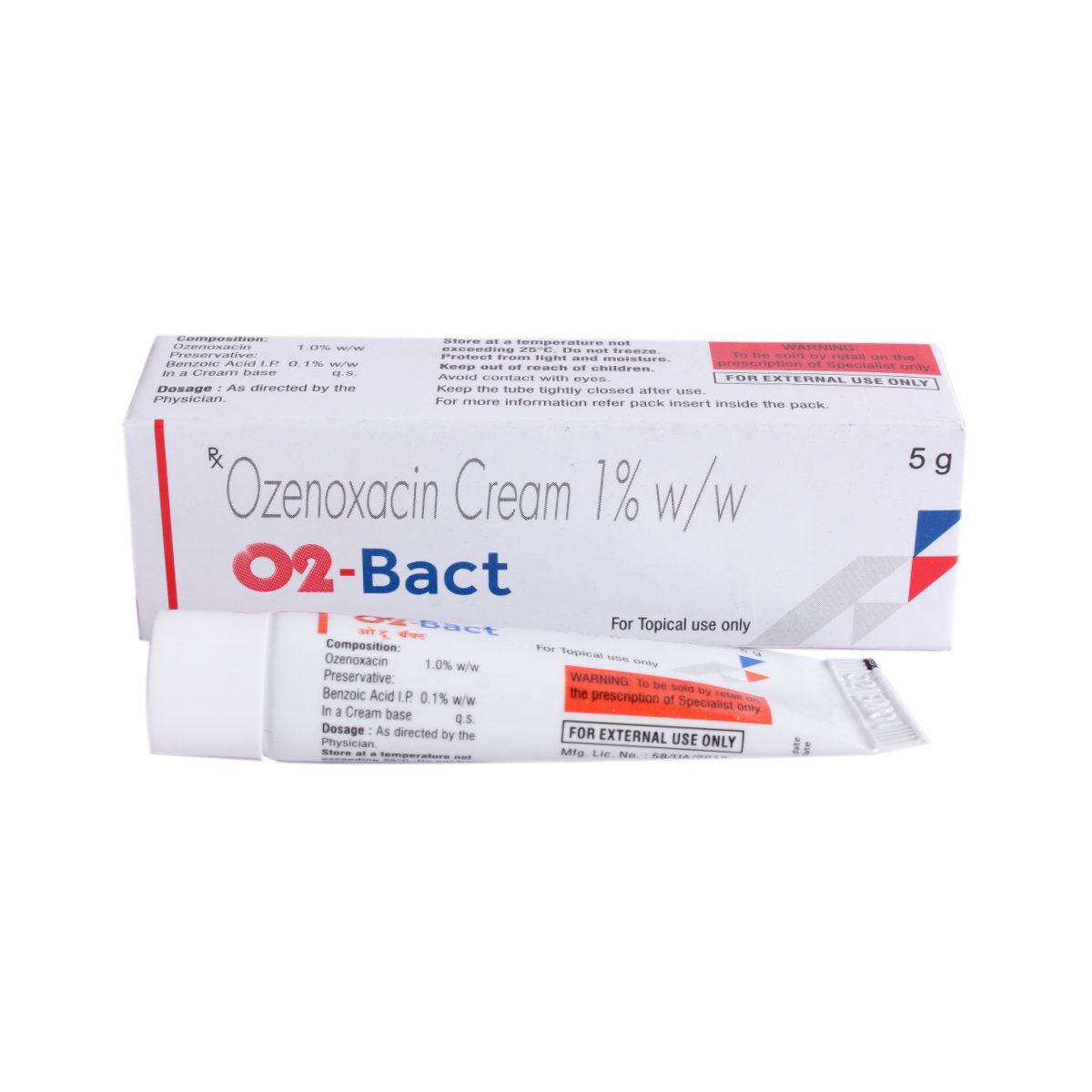 O2-Bact Cream 5 gm, Pack of 1 CREAM O2-Bact Cream 5 gm, Pack of 1 CREAM