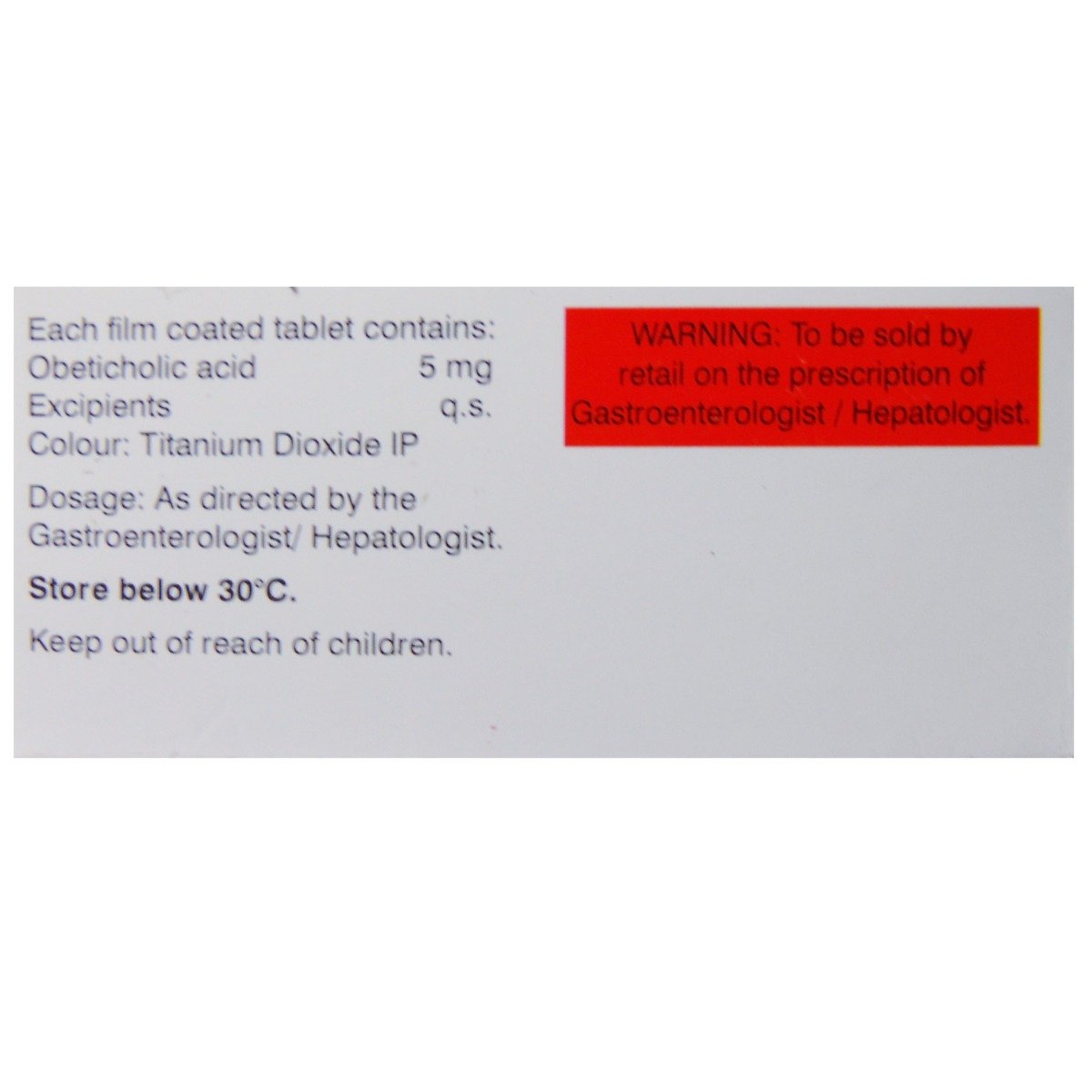 Obenow 5 mg Tablet 10's, Pack of 10 TABLETS Obenow 5 mg Tablet 10's, Pack of 10 TABLETS