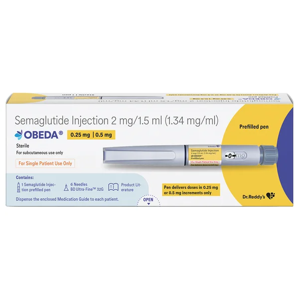 Obeda 0.25/0.5 Prefilled Pen Injection 1's
