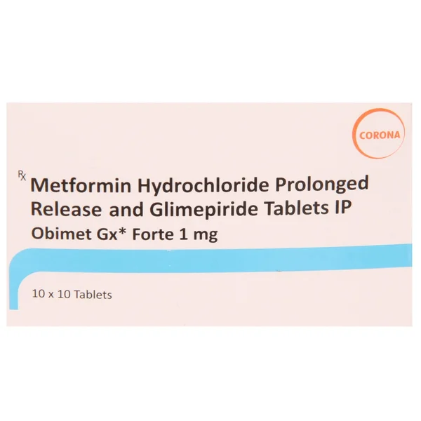 Obimet GX Forte 1 mg Tablet 10's