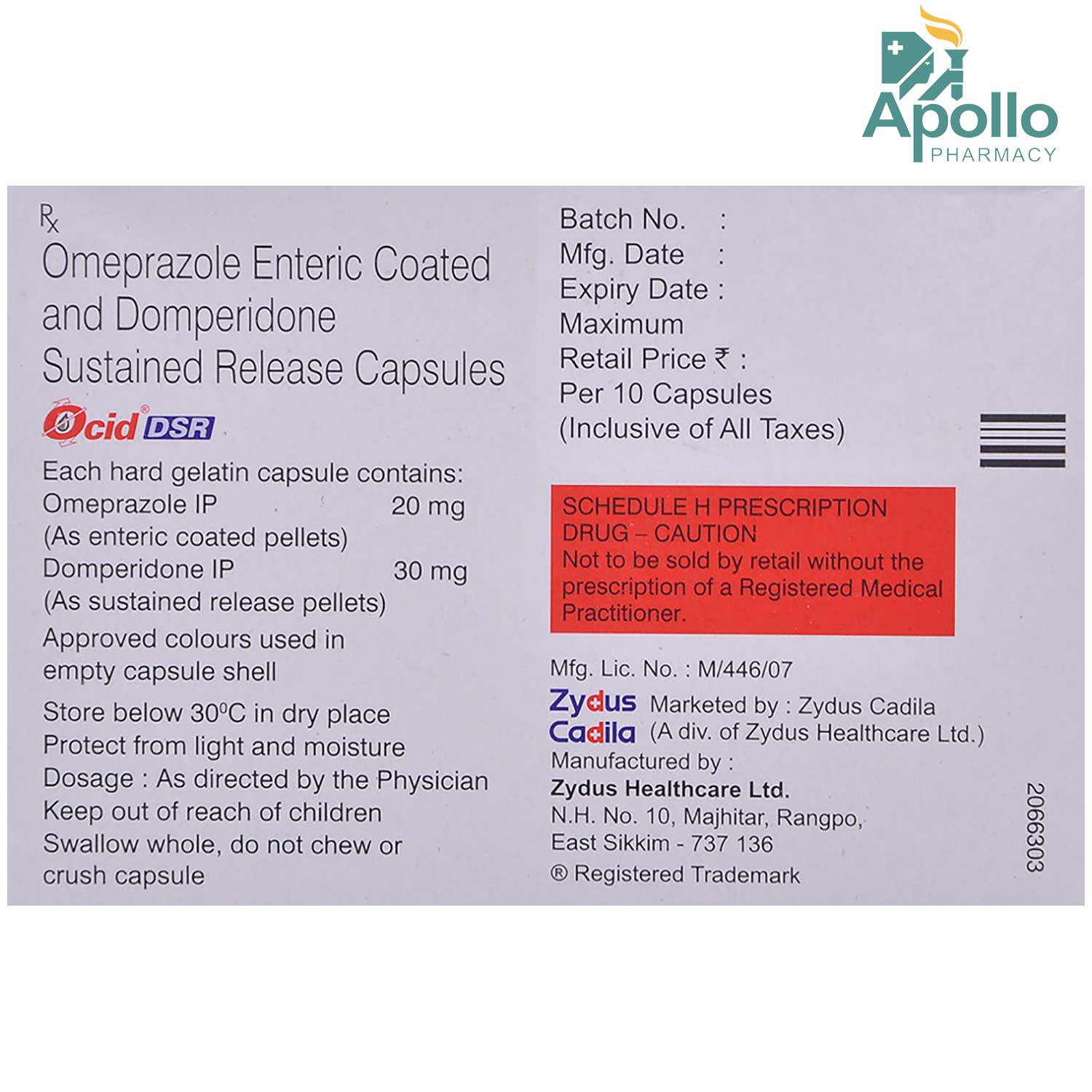 Ocid DSR Capsule 10's, Pack of 10 CAPSULES Ocid DSR Capsule 10's, Pack of 10 CAPSULES