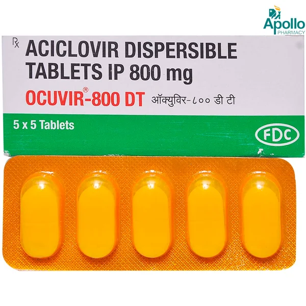 Ocuvir-800 DT Tablet 5's