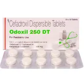 Odoxil 250 DT Tablet 10's, Pack of 10 TabletS