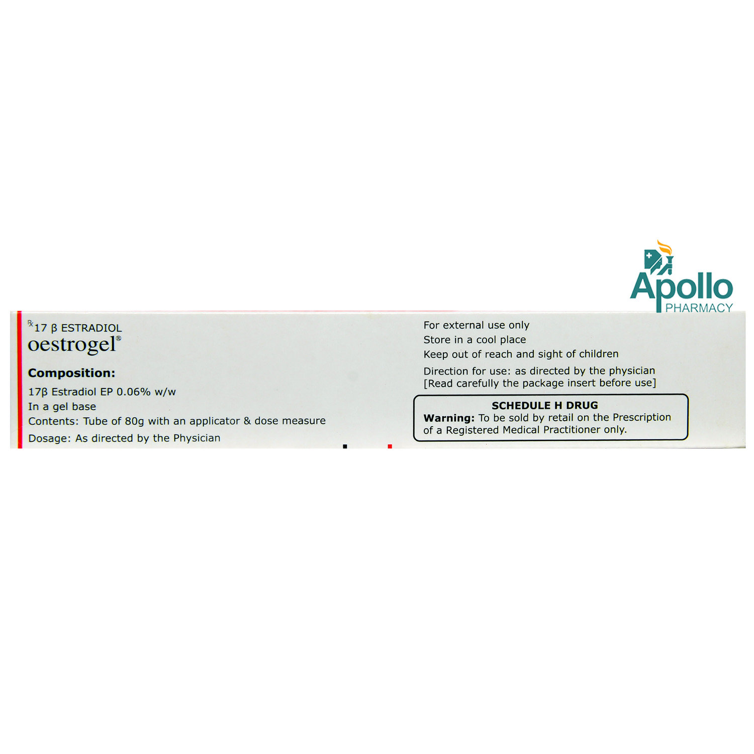 Oestrogel Gel 80 gm, Pack of 1 GEL Oestrogel Gel 80 gm, Pack of 1 GEL