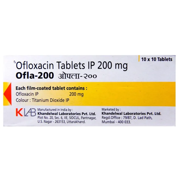 Ofla 200 Tablet 10's, Pack of 10 TabletS