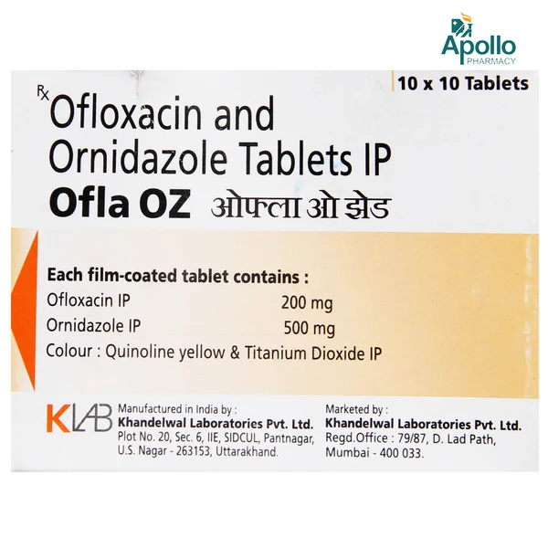 OFLA OZ TABLET, Pack of 10 TABLETS