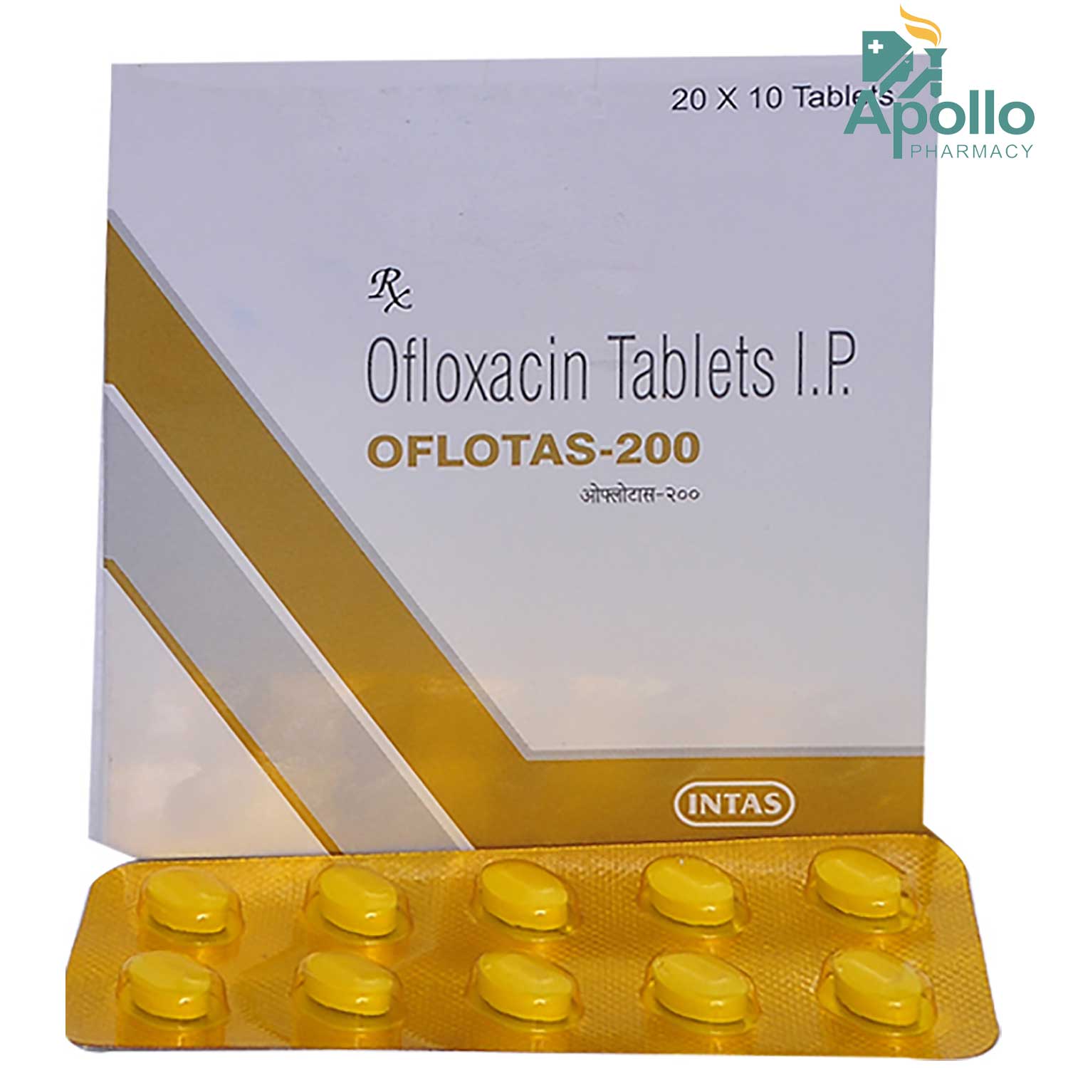 Oflotas 200 mg Tablet 10's, Pack of 10 TABLETS Oflotas 200 mg Tablet 10's, Pack of 10 TABLETS