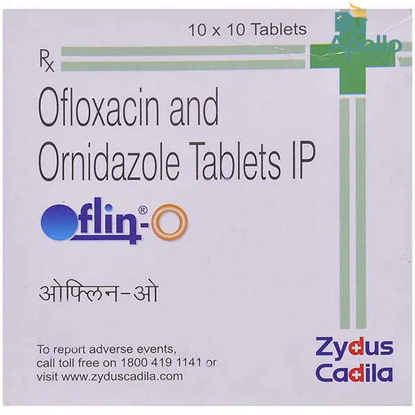 Oflin O 200 mg/500 mg Tablet 10's