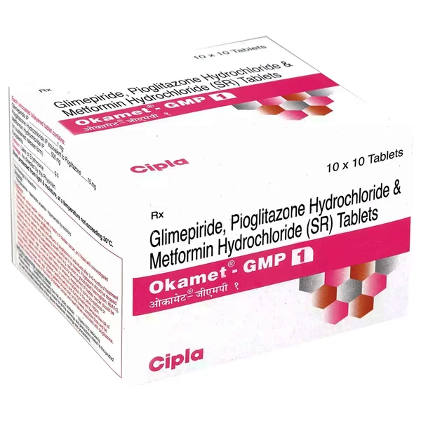 Okamet-GMP 1 Tablet 10's